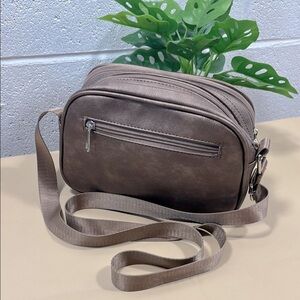 Brown metallic Crossbody Bag​​